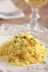 Saffron risotto