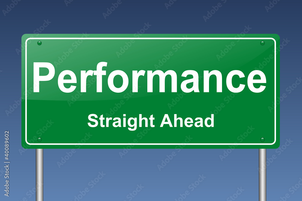 Poster performance traffic sign