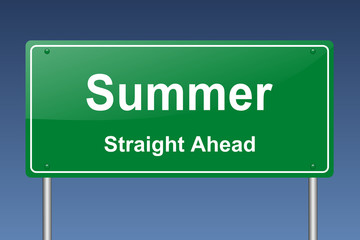 summer traffic sign