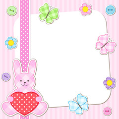 Pink rabbits cards