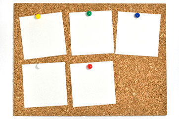 コルクボードのメモ