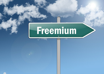 Signpost "Freemium"