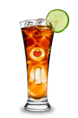 Cola drink, isolated on white background