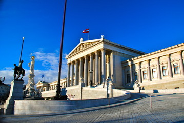 Fototapeta na wymiar Parlamento Austriaco, Vienna