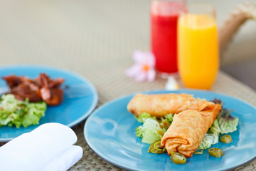 Delicious asian food