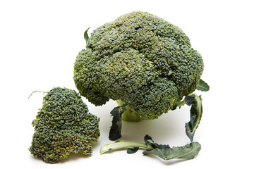 Broccoli mit Blätter