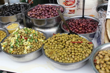 Olives at the market