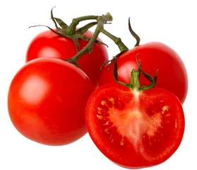  Verse rode tomaten geïsoleerd op een witte achtergrond. © Stanislav Voronov