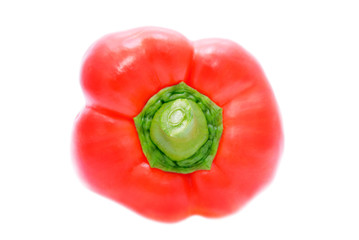 sweet bell pepper isolated on white background