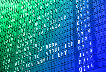 Airport timeboard