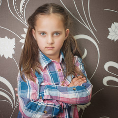 Close up photo of beautiful little girl