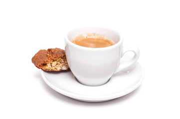 Tasse Espresso mit Cantuccini