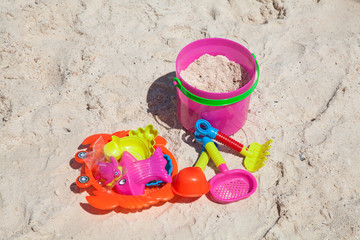 Toys in sand
