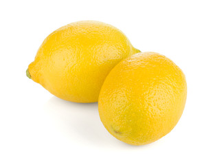 Two ripe lemons