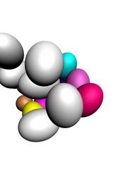 Colorful Easter eggs to Easter.