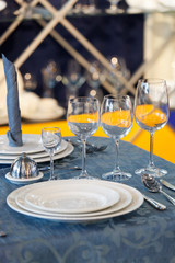 table in a restaurant