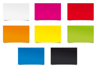 Étiquettes multicolores