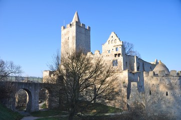 Rudelsburg am Morgen