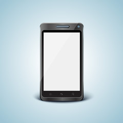 Vector cellphone with blank screen