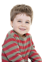 Happy boy smiling to camera