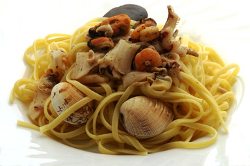 面食海鲜 Tagliolini ai frutti di mare Pasta with seafood