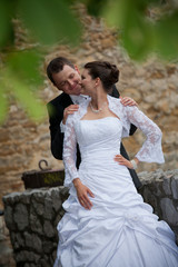 young wedding couple