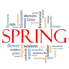 Spring Word Cloud Concept - 40110600