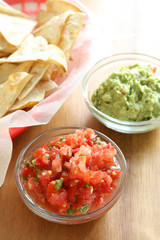 Chips, Guacamole and Salsa