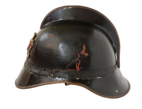 Antique firefighter's helmet