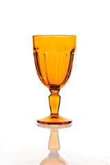 Colorful special orange glass