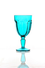 Colorful special blue glass