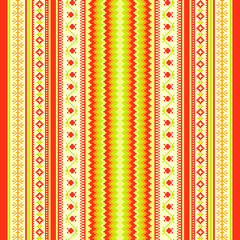 Colorful seamless ornament folk embroidery