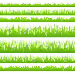 Obraz premium Silhoette of seamless grass