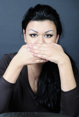 Beautiful girl brunette