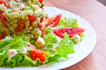 Fresh vegetable salad