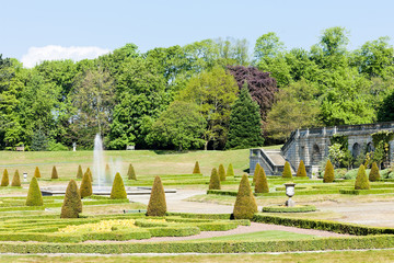 garden of Barnard Castle, North East, England