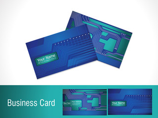 abstract digital business card template