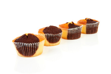 Four delicious cupcakes