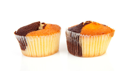Two delicious cupcakes
