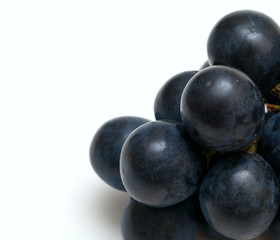 bunch of blue grapes