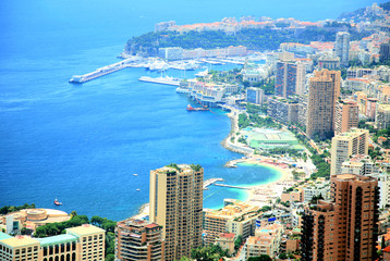 Fototapeta na wymiar Panorama Monako