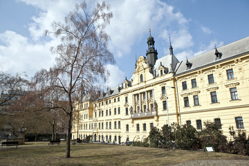 Obraz premium Charles square, karlovo namesti, in prague, czech republic