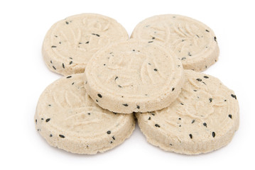 5 diet rice cakes with clipping path