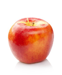 Ripe juicy apple, isolated on white