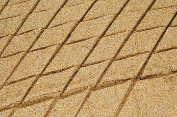 patterned sand