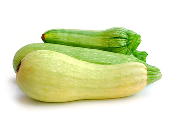 Zucchini isolated on a white background