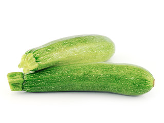 Zucchini isolated on a white background