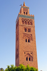 Fototapeta na wymiar Meczet Koutoubia, Marrakesz, Morocko.