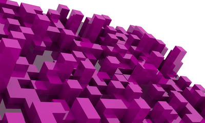 Abstract background with cubes