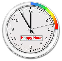 Happy Hour - Wanduhr
